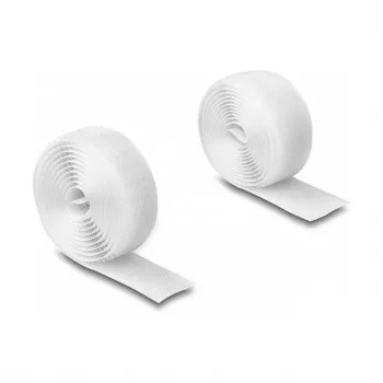 Taśma rzepowa DeLOCK o dużej wytrzymałości 1 m x 20 mm biała