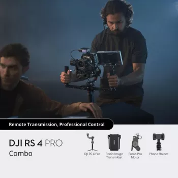 Ręczny stabilizator kamery DJI RS 4 Pro Czarny Włókno węglowe Obrót 360°