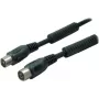 Kabel antenowy ShiverPeaks 80202-128-1.5S — przewód koncentryczny, 1,5 m, 100 dB, czarny