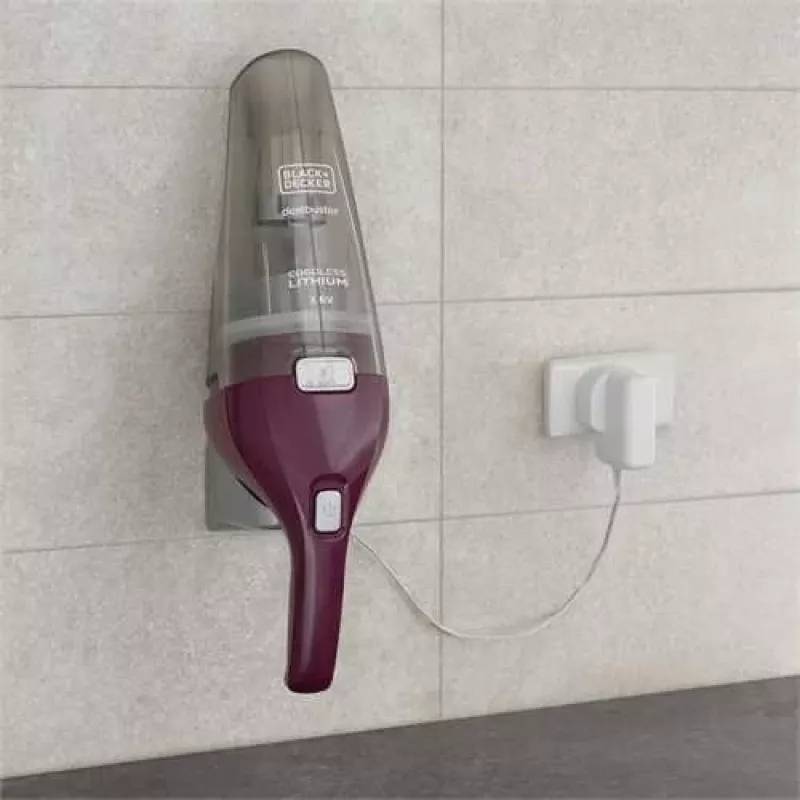 Odkurzacz ręczny Czarny & Decker NVC115W Szary, Fioletowy Bez worka