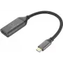 Kabel adaptera HDMI USB-C wtyk 15 cm Czarny RF-5234038 pleciony ekranowany (RF-5234038)