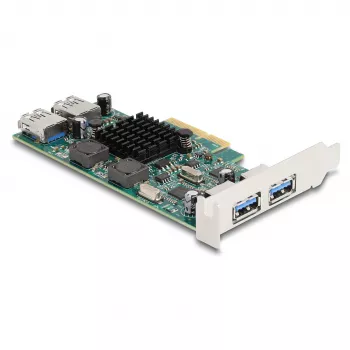 DeLOCK Karta PCI Express x4 2 x USB 5 Gb/s Typu A 2 x wewnętrzne USB