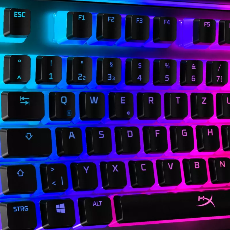 HyperX Pudding Keycaps - Pełny zestaw klawiszy - ABS - Czarny (układ DE) - Nasadka na klawisze klawiatury - ABS - Czarny