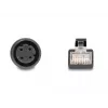 adapter kablowya DeLOCK M12 z kodowaniem D, 4-stykowe gniazdo żeńskie na wtyk RJ45 męski, 50 cm