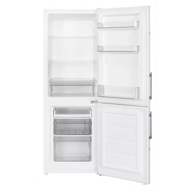 Wolnostojąca lodówka SEVERIN DT 8770 — 173 L całkowitej, 121 L chłodziarka, 52 L zamrażarka, biała