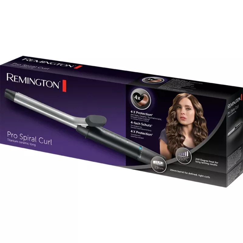 Remington CI 5519 Curling Wand Warm Czarny, Szary