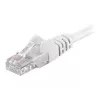 Wentronic Goobay Kabel krosowy CAT 5e, U/UTP, biały, 0,25 m - CCA (miedź platerowana aluminium) (68614)