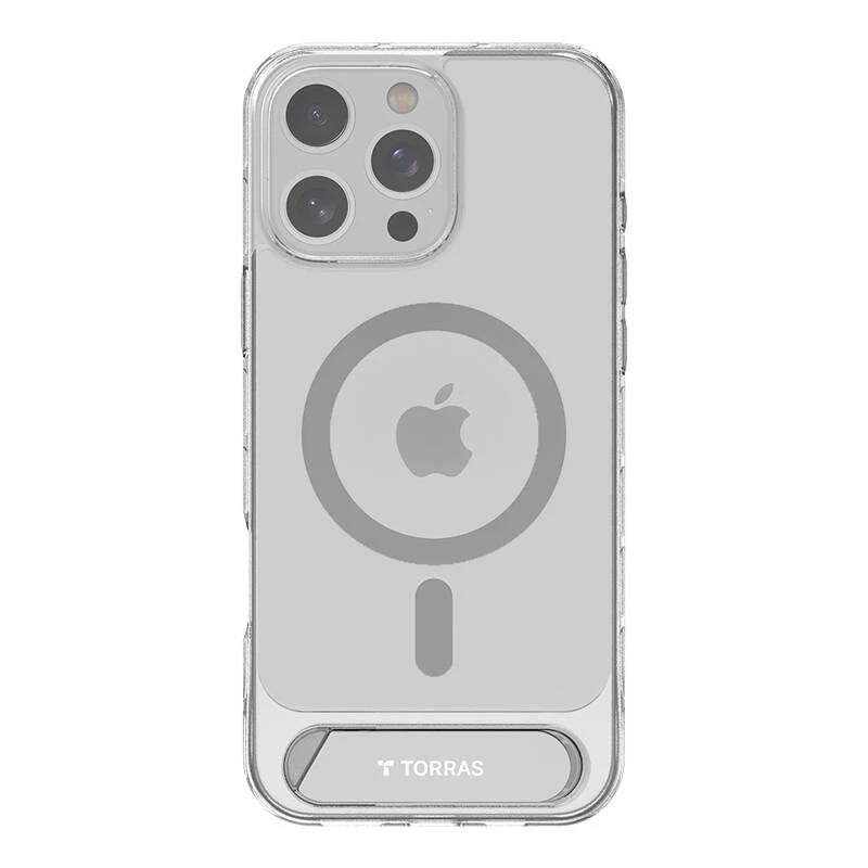 Torras Seria Pstand Etui na iPhone 16 Pro (przezroczyste)