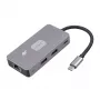 Adapter Hub USB-C (7w1) HDMI USB SD/TF RJ45 (2500 Mb/s) PD