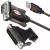 Przewód szeregowy UNITEK Y-105A Czarny 1,5 m USB Type-A DB-9