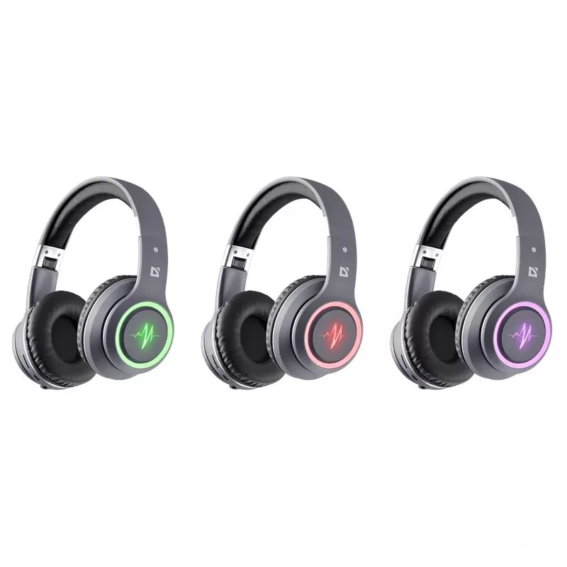 Słuchawki DEFENDER FREEMOTION B571 LED bezprzewodowe, binauralne, przetworniki 4 cm, bateria 6–8 h, zamknięta konstrukcja, 20–20000 Hz