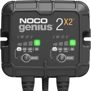 Prostownik NOCO GENIUS2X2 4A 2-bankowy, 4A łącznie, dwa niezależne wyjścia