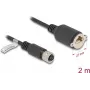 Kabel sieciowy DeLOCK M12 kabel D-coded 4 pin żeński na RJ45 Cat.5e 2 m czarny
