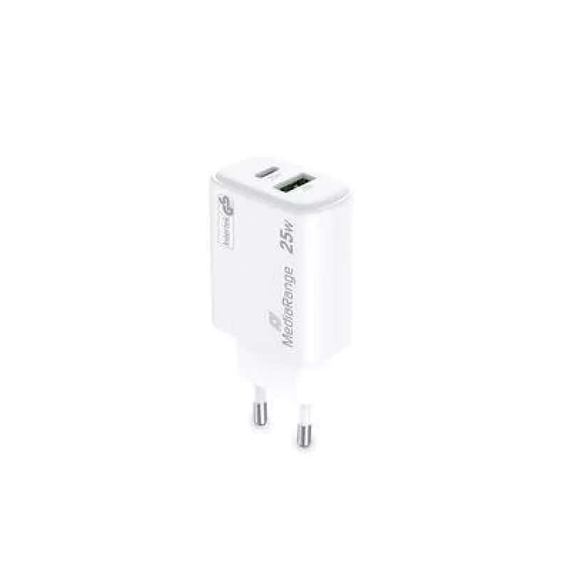 Zasilacz sieciowy USB/USB-C 25W/FAST MRMA112-2 Mediarange