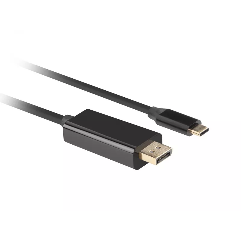 Adapter kabla wideo LANBERG CA-CMDP-10CU-0030-BK, 3 m, USB Type-C na DisplayPort, obsługa 4K@60Hz/144Hz