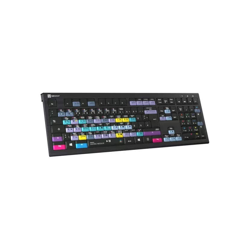 Logickeyboard ASTRA 2 klawiatura USB QWERTZ angielska czarna pełnowymiarowa 108 klawiszy