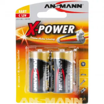 Bateria alkaliczna ANSMANN X-Power, (C), opakowanie 2 szt. (5015623), 7500mAh