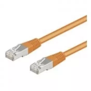 Wentronic Goobay Kabel krosowy CAT 5e, F/UTP, pomarańczowy, 0,25 m - mieszanka miedzi CCA (93455)