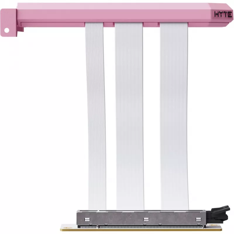 Kabel PCIe 5.0 Hyper Riser HYTE ACC-HYTE-PCIE50-SM, 20 cm, różowo-biały