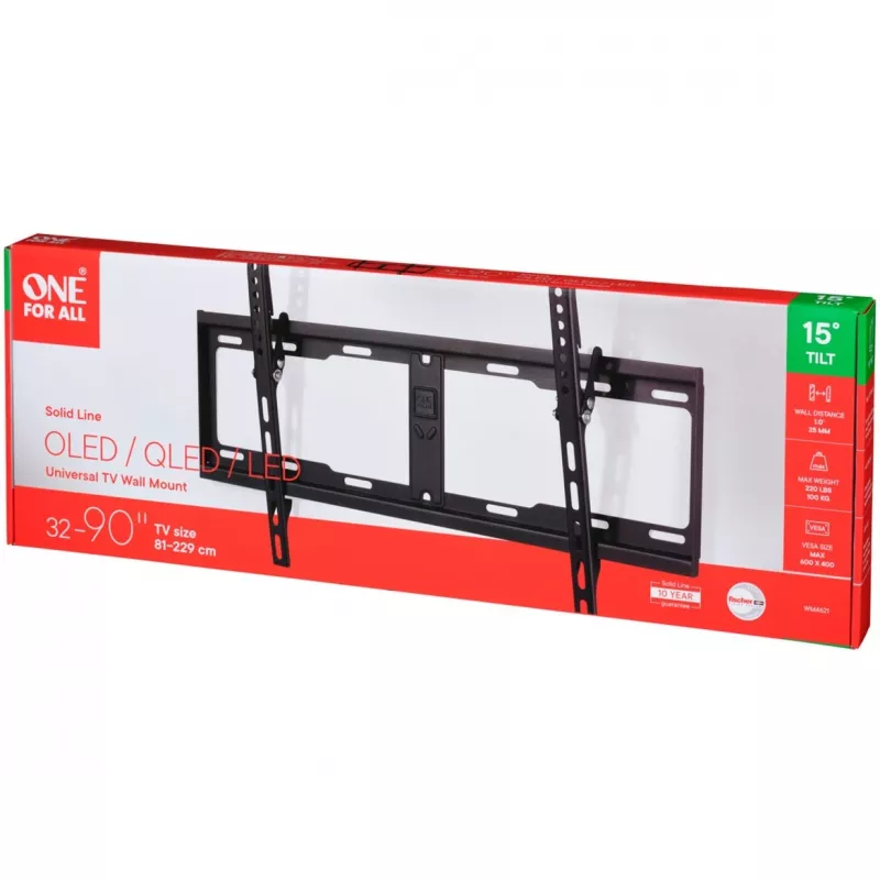 Uchwyt TV One For All WM4621 2,13 m (84 cale) Czarny