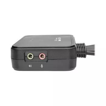 Eaton Tripp Lite series 2-Port USB/HD Cable KVM Switch with Audio/Video, Cables and USB Peripheral Sharing - KVM-/Audio-/USB-Switch - 2 x KVM/Audio/USB - 1 lokaler Benutzer - Desktop