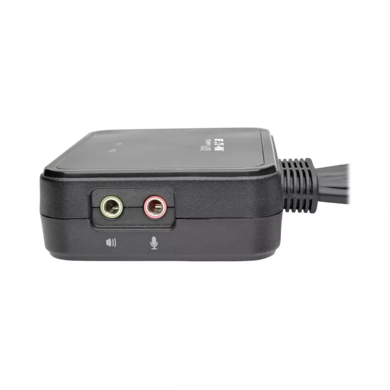 Eaton Tripp Lite series 2-Port USB/HD Cable KVM Switch with Audio/Video, Cables and USB Peripheral Sharing - KVM-/Audio-/USB-Switch - 2 x KVM/Audio/USB - 1 lokaler Benutzer - Desktop