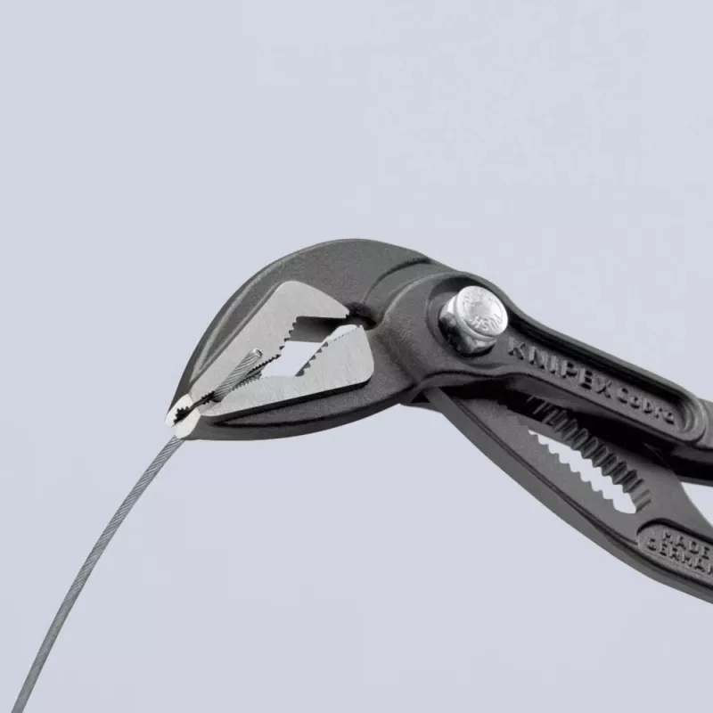 Szczypce do rur wodnych Knipex Cobra ES 87 51 180 SB – regulowana szczęka 0–45 mm
