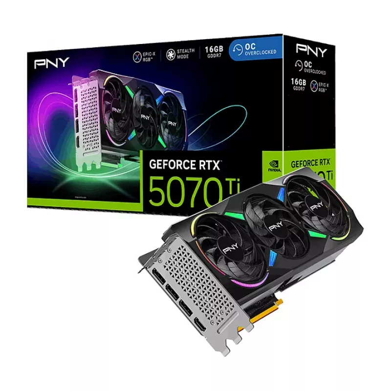 Karta graficzna PNY GeForce RTX 5070 Ti EPIC-X RGB 16GB GDDR7
