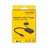 Adapter DisplayPort female to USB Type-C male DeLOCK 4K PD 85W