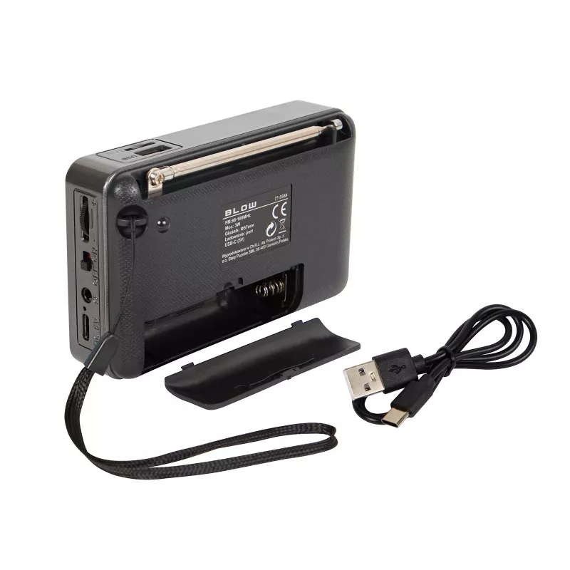 Przenośne analogowe radio AM/FM Bluetooth BLOW RA18 z tunerem FM i łącznością Bluetooth