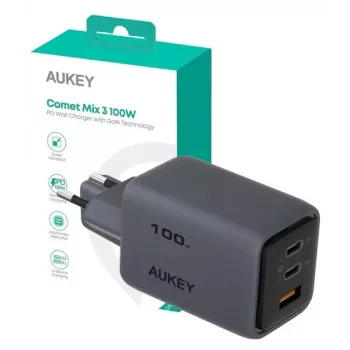Comet Mix 3 Ładowarka ścienna PA-C5 3xUSB (2xUSB-C i 1xUSB-A) 100W 5A QC5.0 PD3.0 AFC PPS FCP SCP