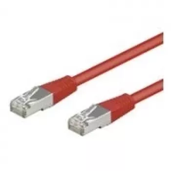Kabel krosowy Wentronic Goobay CAT 5e, SF/UTP, czerwony, 20 m - mieszanka miedzi CCA (68039)