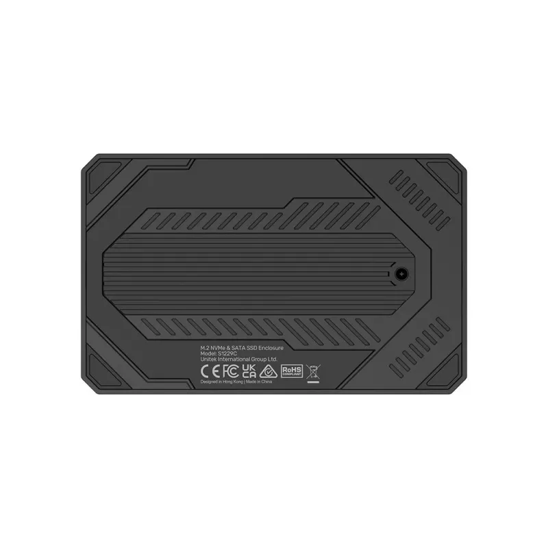 Zewnętrzna obudowa na dyski SSD Unitek S1229CBK01 dla M.2 NVMe i SATA, czarna