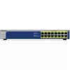 NETGEAR GS516PP Niezarządzalny Gigabit Ethernet (10/100/1000) Power over Ethernet (PoE) Niebieski, Szary