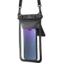 Renkforce Wodoodporne etui na smartfona Outdoorcase Universal Czarny, Transparent Wodoodporne, z paskiem na ramię, Pyłoszczelne RF-6956970 (RF-6956970)