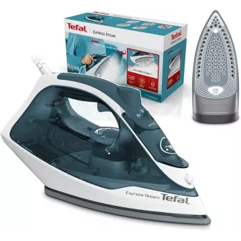 Tefal FV2839 Żelazko suche i parowe Stopa Cerilium 2400 W Niebieski, Biały