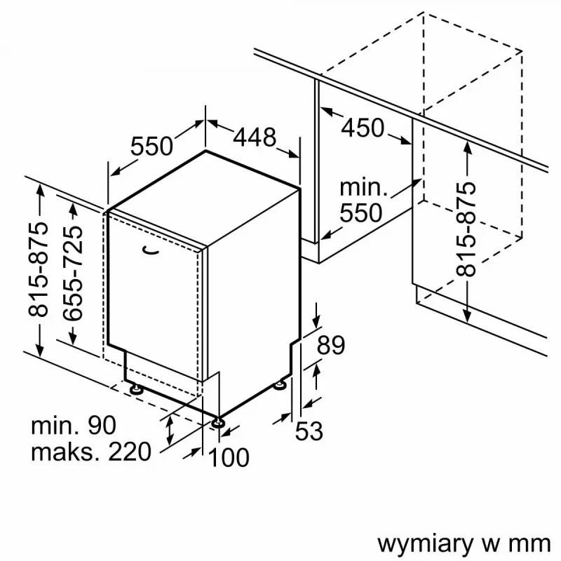 BOSCH SPV4HKX10E - zmywarka do zabudowy