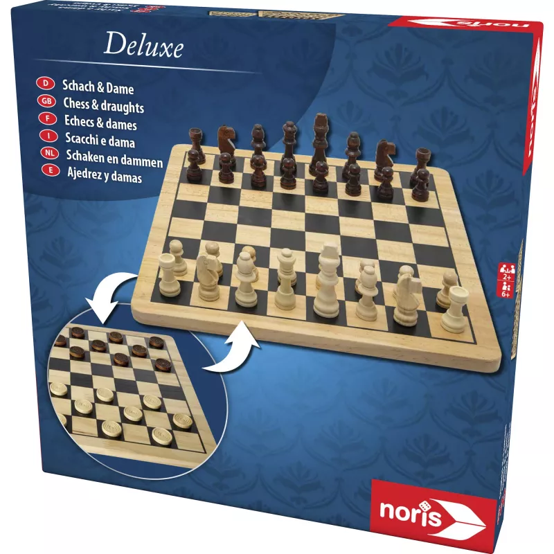 Deluxe Wood - Szachy i Warcaby, Gra Planszowa