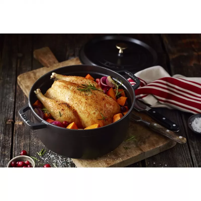 Naczynie żaroodporne ZWILLING STAUB LA COCOTTE 5,25 l okrągłe, żeliwne, emaliowane, z pokrywką