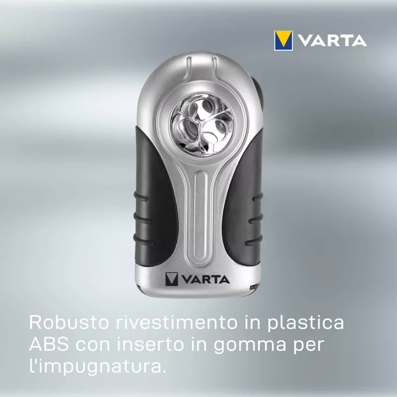 Latarka ręczna Varta 16647 czarno-srebrna