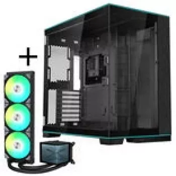 Lian Li O11D EVO RGB + TRYX PANORAMA ARGB Kompletny zestaw chłodzenia cieczą - czarny, 360 mm