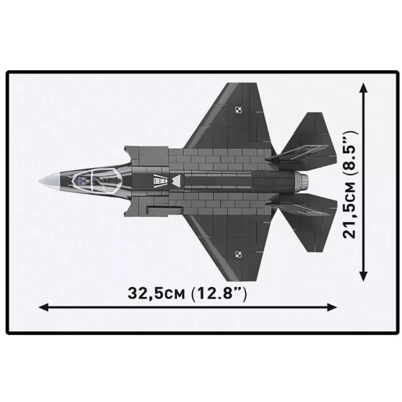 Zestaw konstrukcyjny Cobi F-35A Lightning II — 605 elementów, model w skali