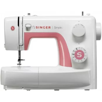 Automatyczna maszyna do szycia SINGER SIMPLE 3210 — elektryczna, 68 ściegów, 4-krokowa dziurka, wolne ramię, 5,5 kg