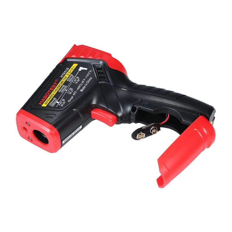 Cyfrowy pirometr laserowy Habotest HT651D — bezdotykowy miernik temperatury na podczerwień