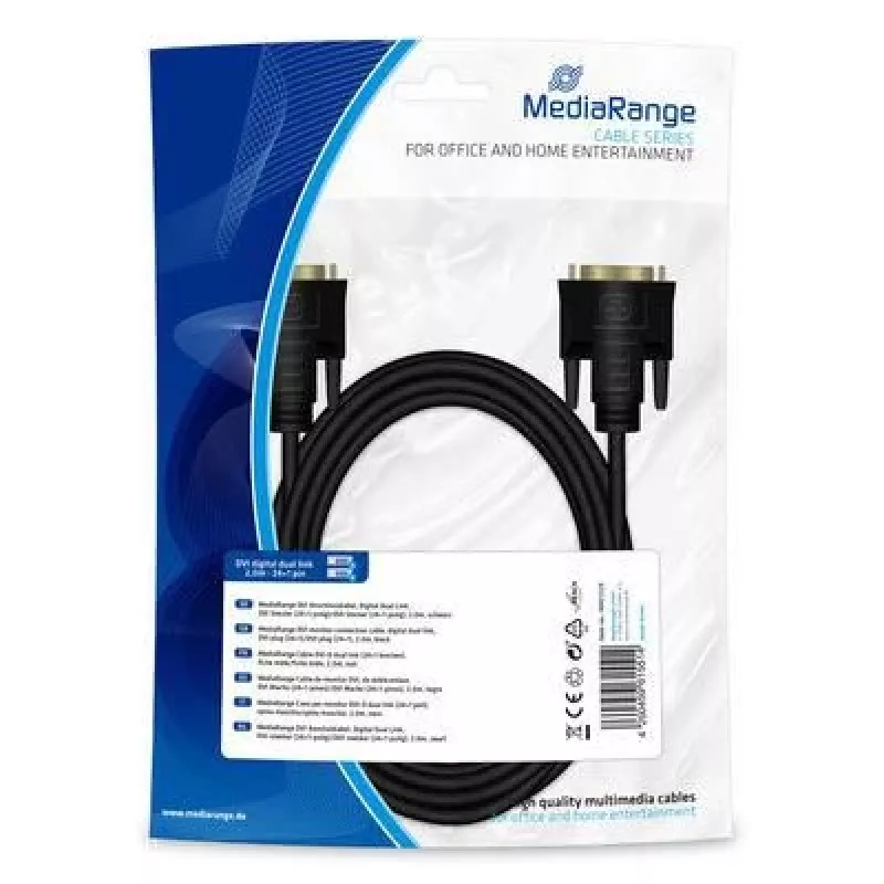 Kabel DVI MediaRange MRCS129 2 m Czarny
