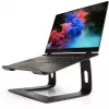 Podstawka pod laptopa Port Designs 901103 — aluminium i czarna, obsługa do 15,6 cala, szerokość 260 mm, głębokość 145 mm, wysokość 225 mm