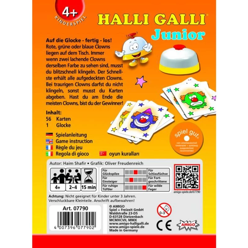 Halli Galli Junior, gra karciana