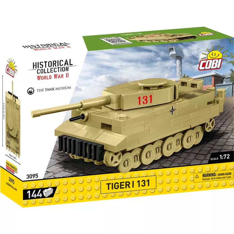Zestaw konstrukcyjny Cobi Tiger I 131 — 144 elementy, zalecany wiek 6+, zielony