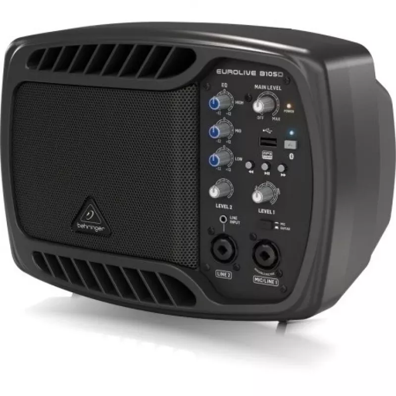 Behringer B105D głośnik Pełny zakres Czarny Przewodowy i bezprzewodowy 50 W