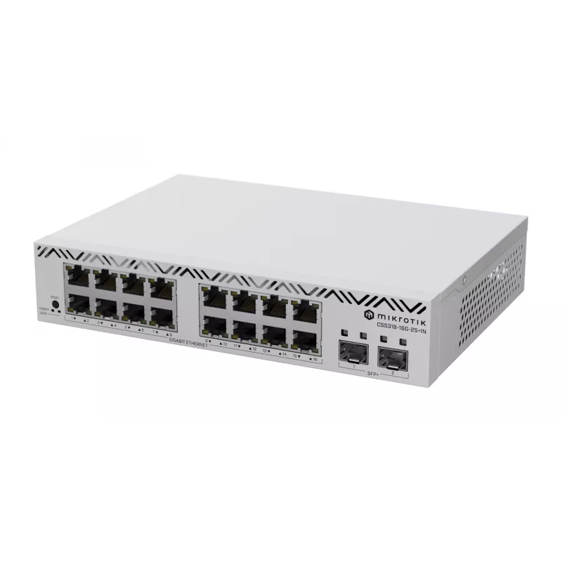 MikroTik Cloud Smart Switch CSS318-16G-2S+IN , 16x Gigabit, 2x SFP+ (CSS318-16G-2S+IN)